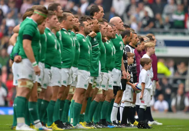 The Ireland team