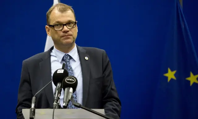 Finnish Prime Minister Juha Sipila