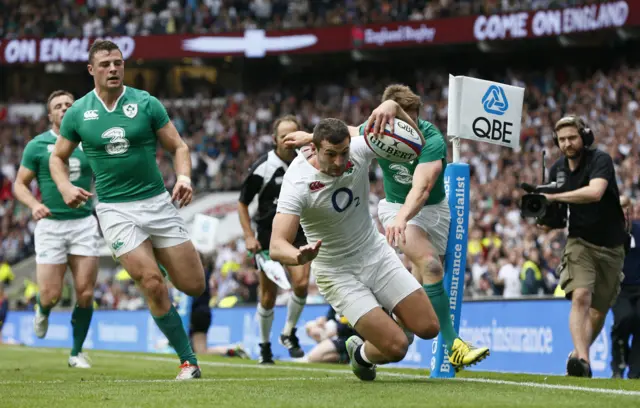 Jonny May's disallowed try