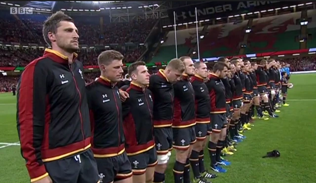 The Wales team