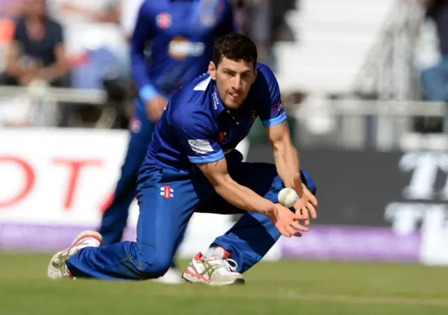 Benny Howell catches out Gary Ballance