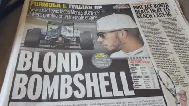 Sunday Mirror F1 report