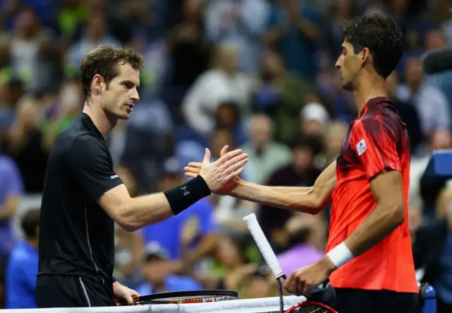 Andy Murray and Thomaz Bellucci