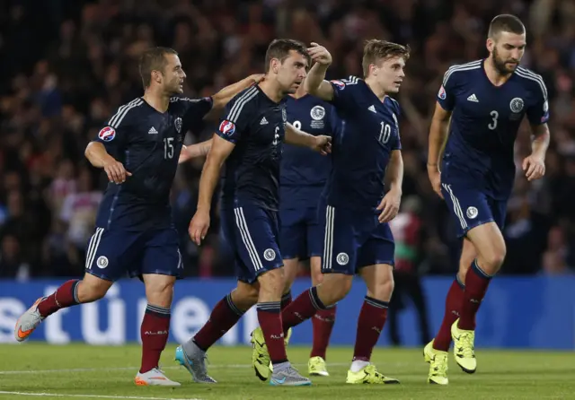 James McArthur celebrates