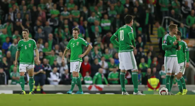 Northern Ireland looks dejected