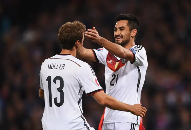 Ilkay Gundogan celebrates