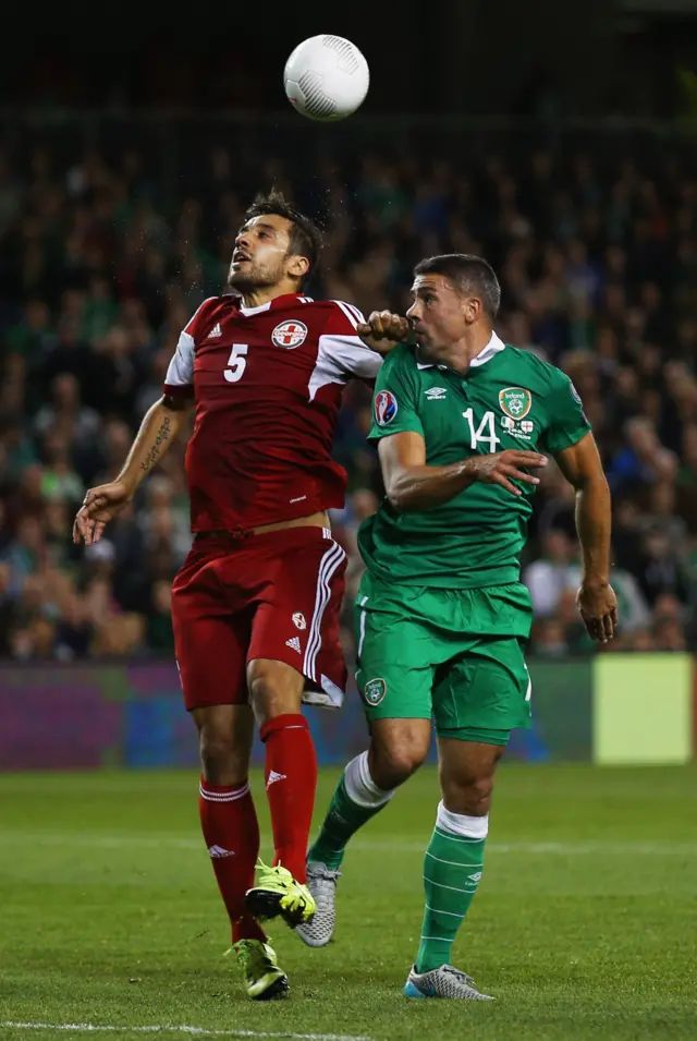 Jonathan Walters of the Republic of Ireland