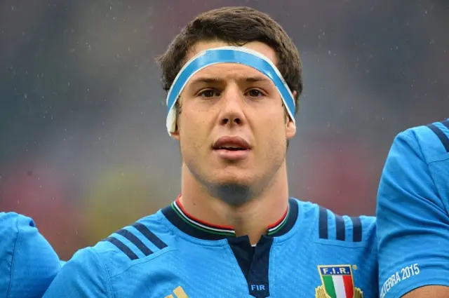 Italy centre Luca Morisi
