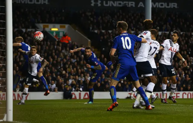 Marcin Wasilewski scores for Leicester