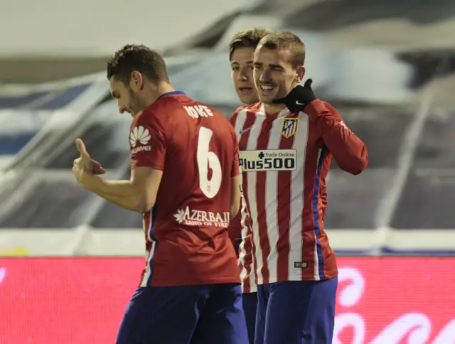 Atletico Madrid celebrate