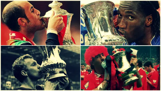 Pepe Reina, Didier Drogba, Bobby Moore and Eric Cantona