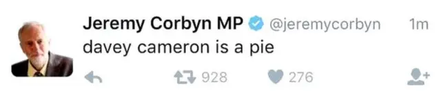 Jeremy Corbyn's twitter