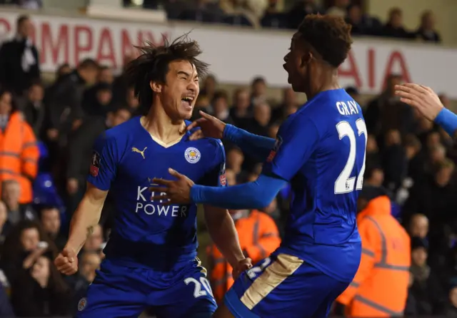 Shinji Okazaki and Demarai Gray