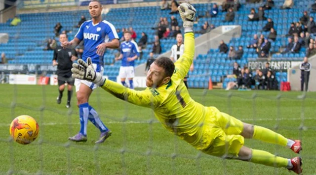 Byron Harrison scoring for Chesterfield reserves v Notts County
