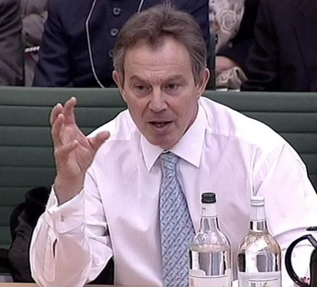 Tony Blair appearing before MPs in 2005