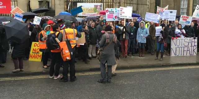 Junior doctors rally in Oxford