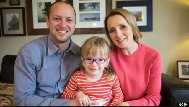 Georgia Walburn-Green with mum Amanda and dad Matt