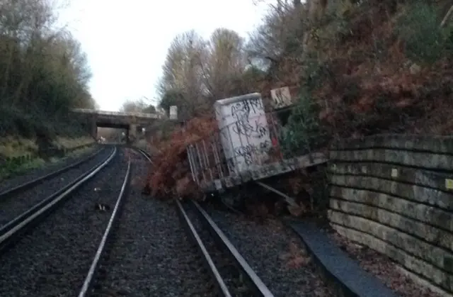 Lanslide at Barnehurst