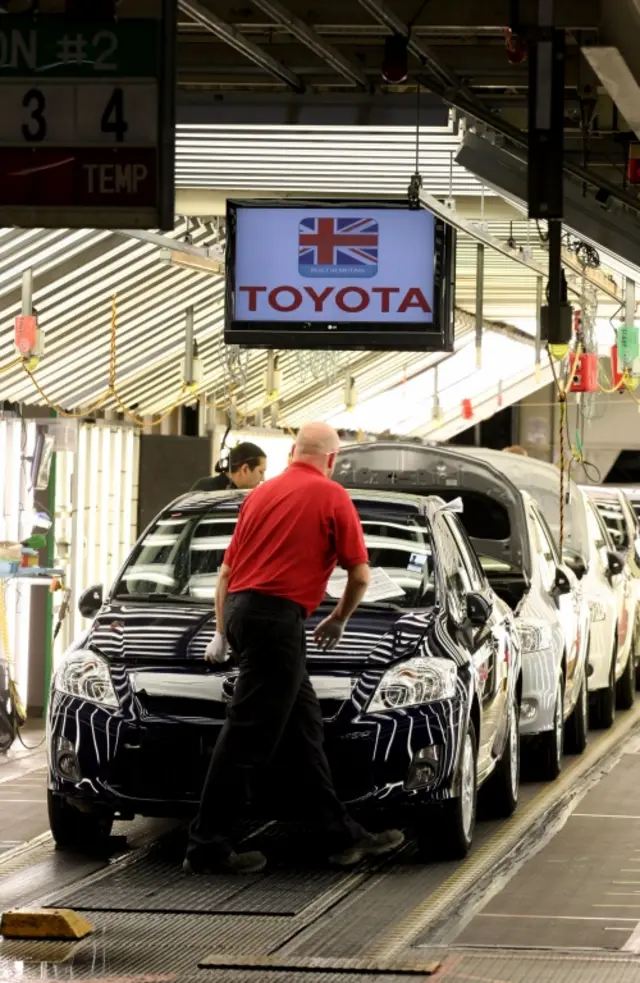 Toyota factory in Burnaston, near Derby