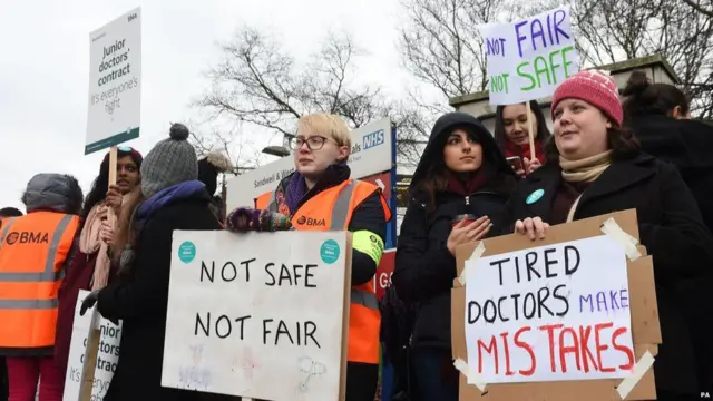 Picket line at Sandwell