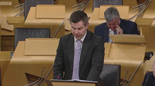 Transport Minister Derek Mackay