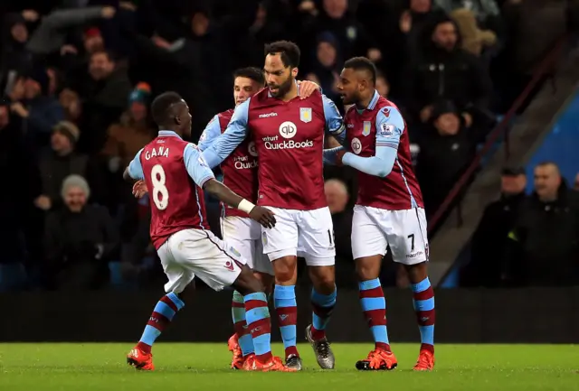 Joleon Lescott celebrates