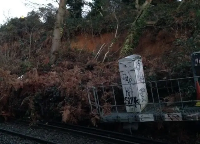 Landslide at Barnehurst