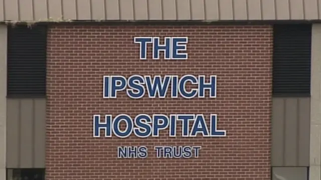 Ipswich Hospital signage