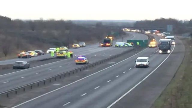 M11 crash site