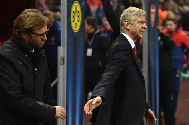 Jurgen Klopp (left) and Arsene Wenger