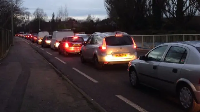Queues on the Marston Ferry Road