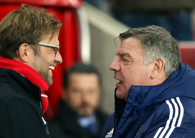 Sam Allardyce and Jurgen Klopp