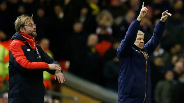 Jurgen Klopp and Arsene Wenger