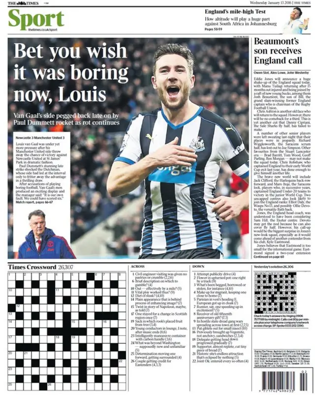 Times back page