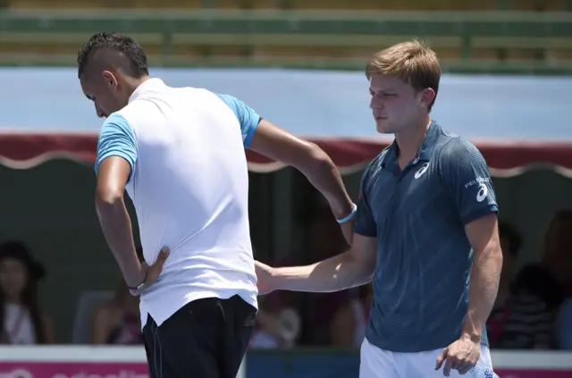 Nick Kyrgios and David Goffin