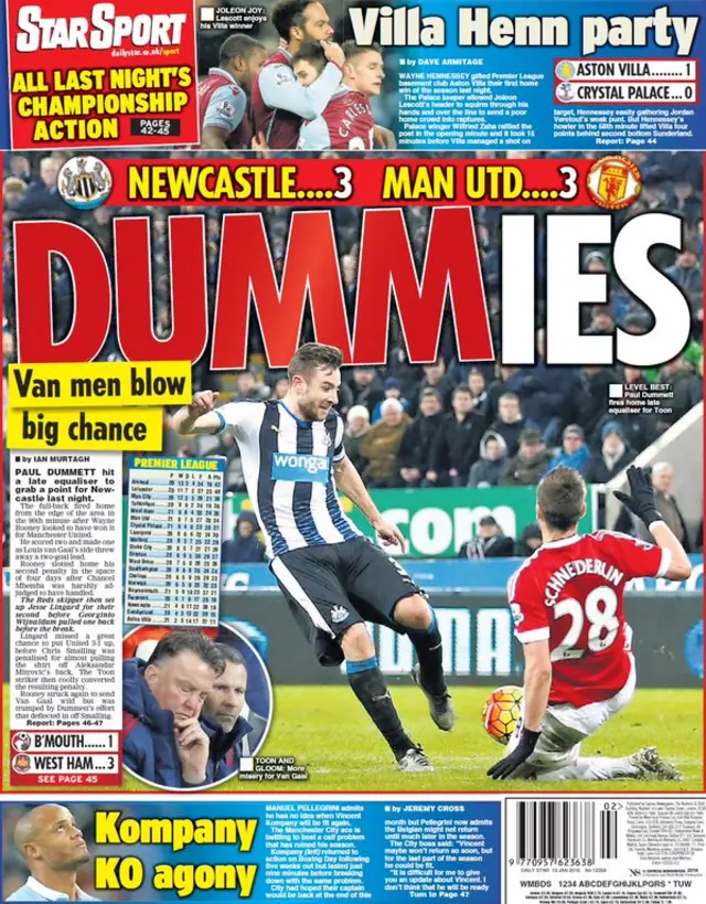 Daily Star back page