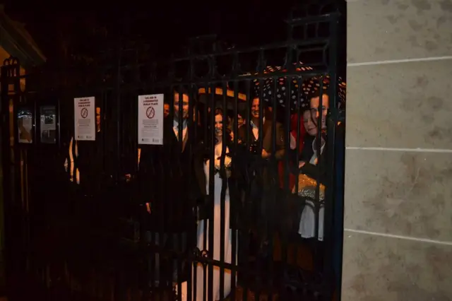 Wedding guests locked in Newark Castle