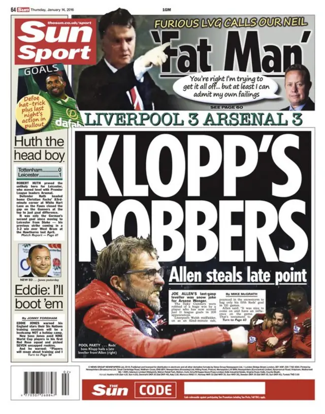 Sun back page