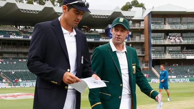 Alastair Cook and AB De Villiers