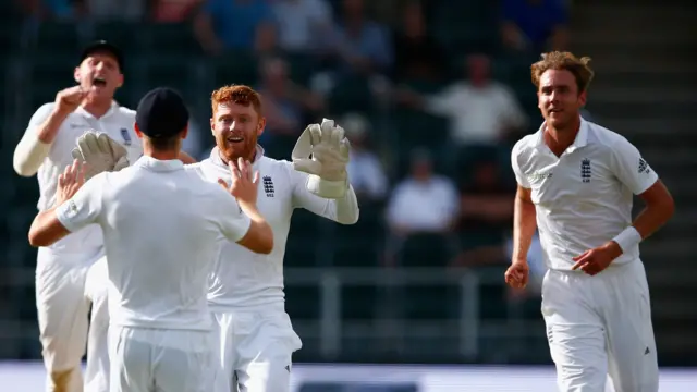 Jonny Bairstow celebrates