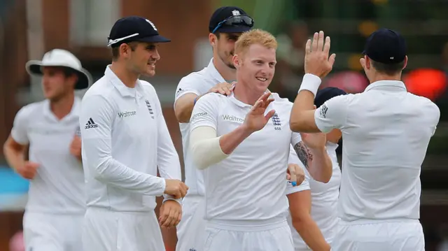 Ben Stokes celebrates