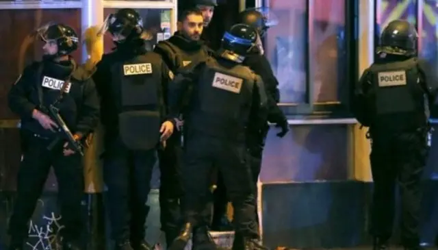 Armed police during Paris attacks