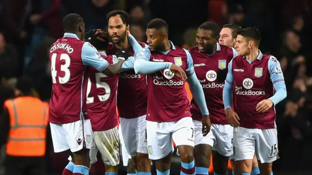 Aston Villa celebrate