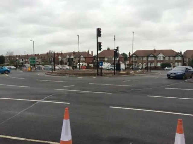 Broad Lane junction with A45