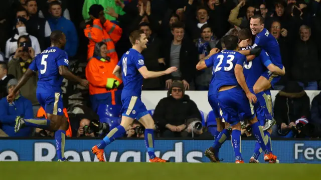 Leicester celebrate