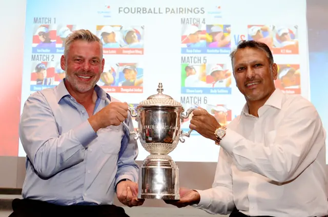 Darren Clarke with the EurAsia Cup