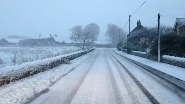 Snow on the road