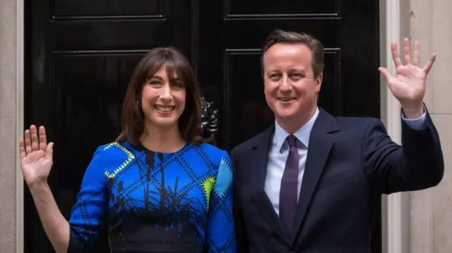 Samantha and David Cameron