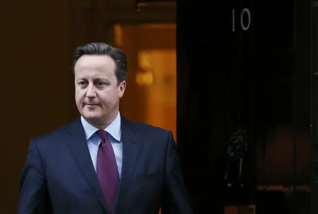 David Cameron outside No 10