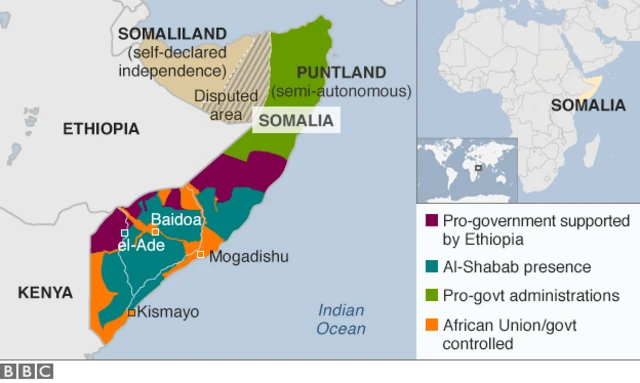 Map of Somalia